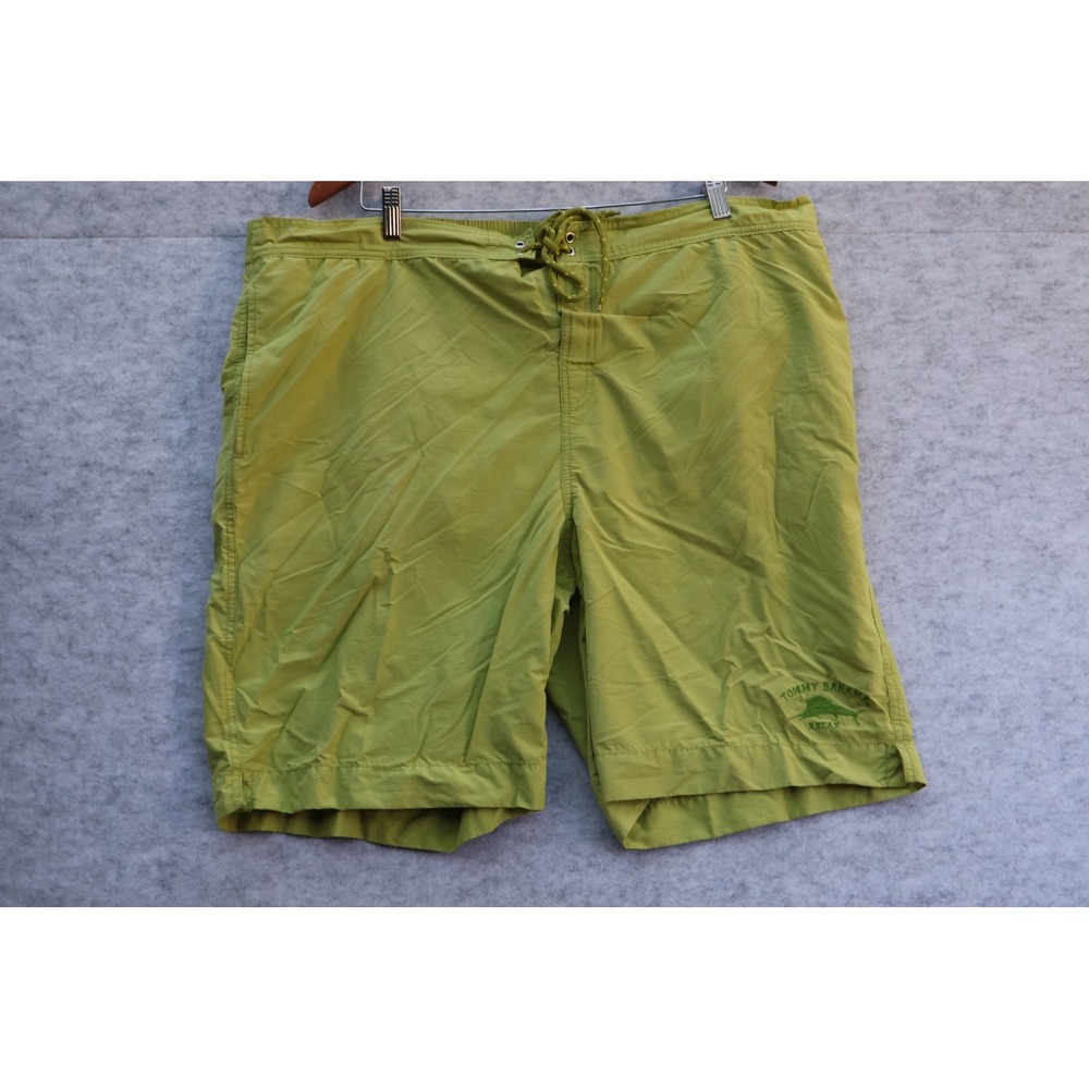 Tommy Bahama Relax Mens Swim Trunks Lime Green Board Shorts XL Embroidered Logo